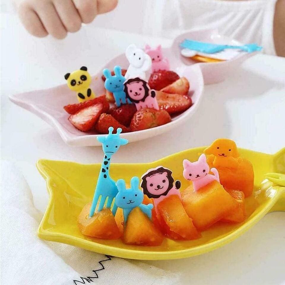 Animal Fruity Forks, Plastic Mini Cartoon Kids Cake Fruit Toothpick, Animal Kids Food Picks for Picky Eater, Reusable Cartoon Children Snack Cake Dessert Lunch Pick, Fun Toddler Food Picks Animal Fruity Forks, Plastic Mini Cartoon Kids Cake Fruit Toothpick, Animal Kids Food Picks for Picky Eater, Reusable Cartoon Children Snack Cake Dessert Lunch Pick, Fun Toddler Food Picks